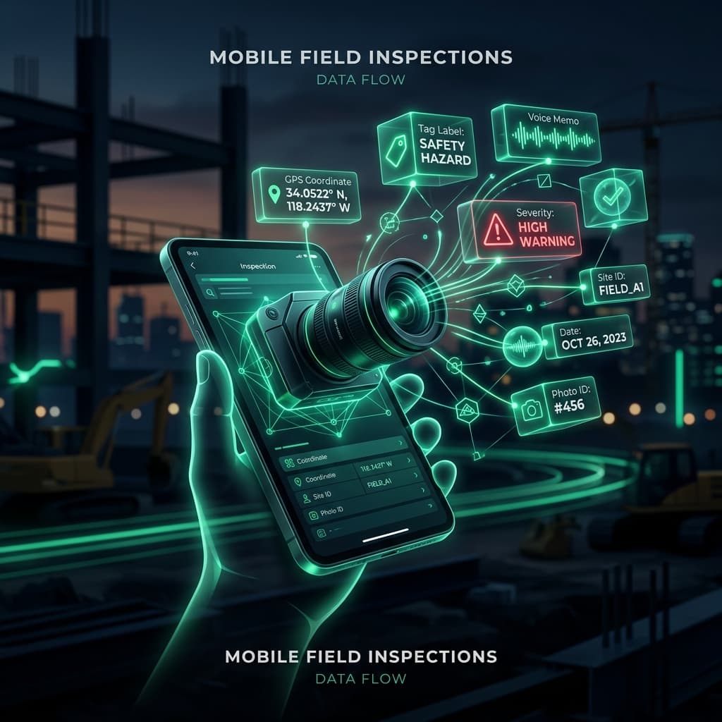 Locimark platform overview representing structured data field captures